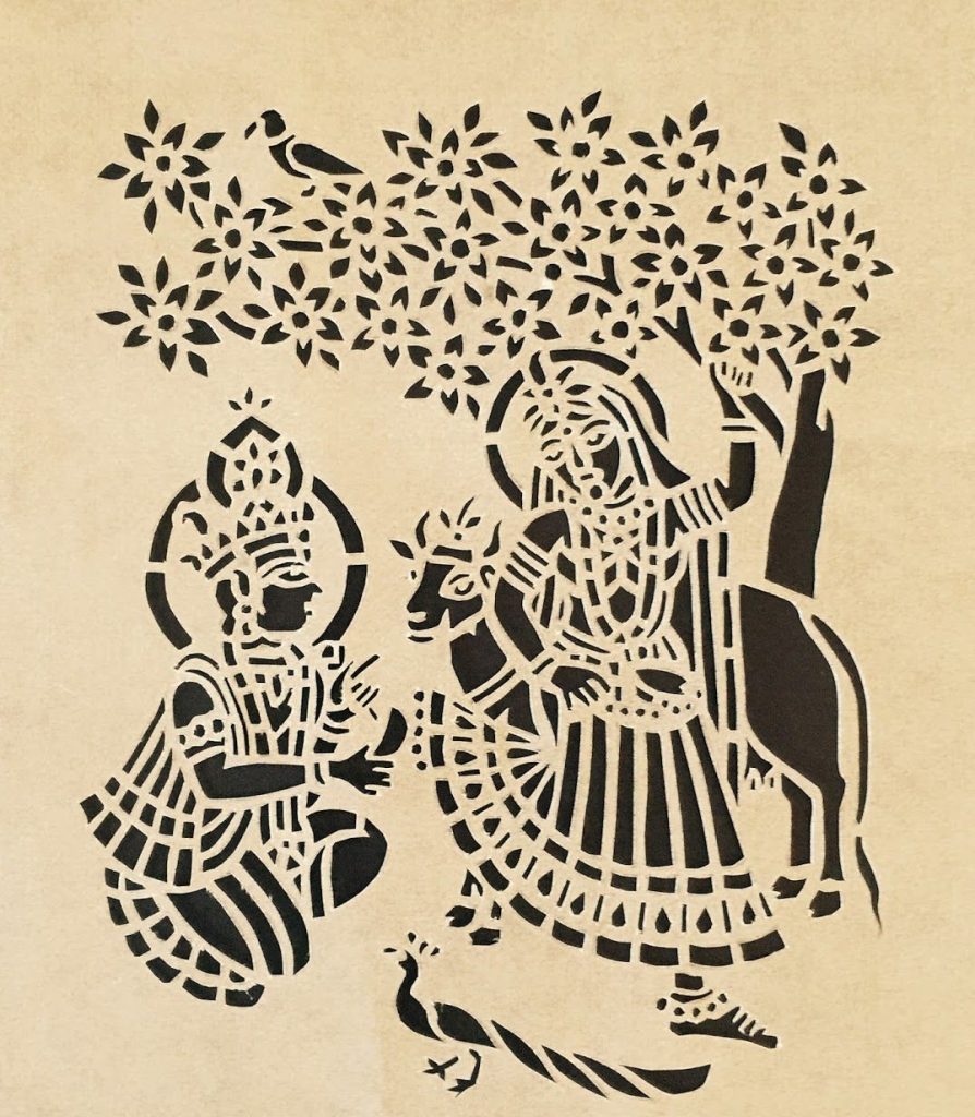 Sanjhi Art. Image Courtesy: The Cultural Heritage of India