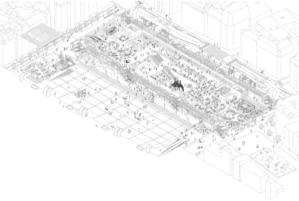 Plans for Centre Pompidou 2030 by Architectural Firm Moreau Kusunoki